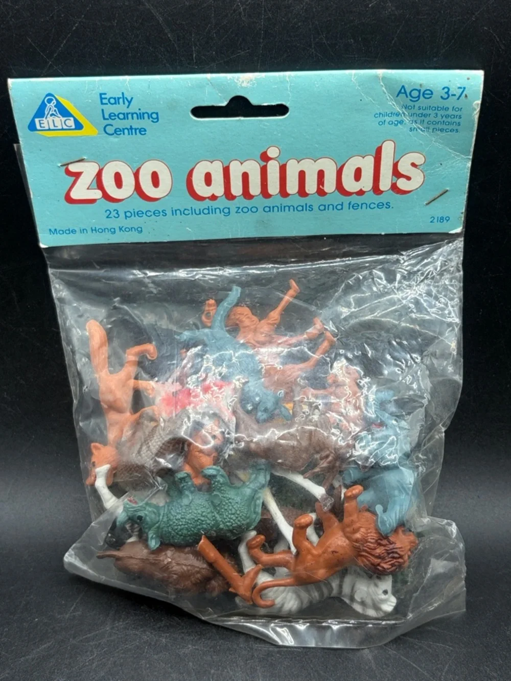 Vintage ELC Zoo Animals Figures & Fences Original Packaging Hong Kong Kids Toys
